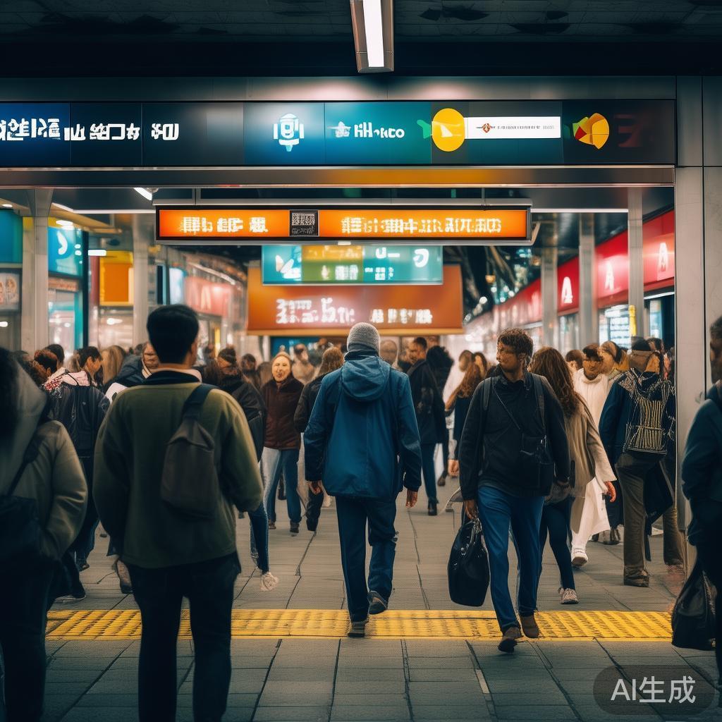 搭乘地铁的观众可以选择地铁站XX站下车，沿着指示牌